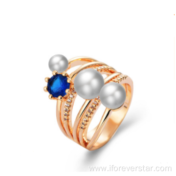 cz ring 925 silver rings jewelry finger pearl